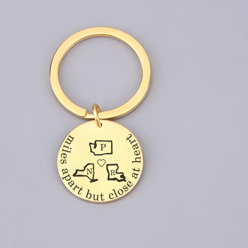 2019 Новый запоминающийся брелок с надписями на милях но близко к сердцу шикарный