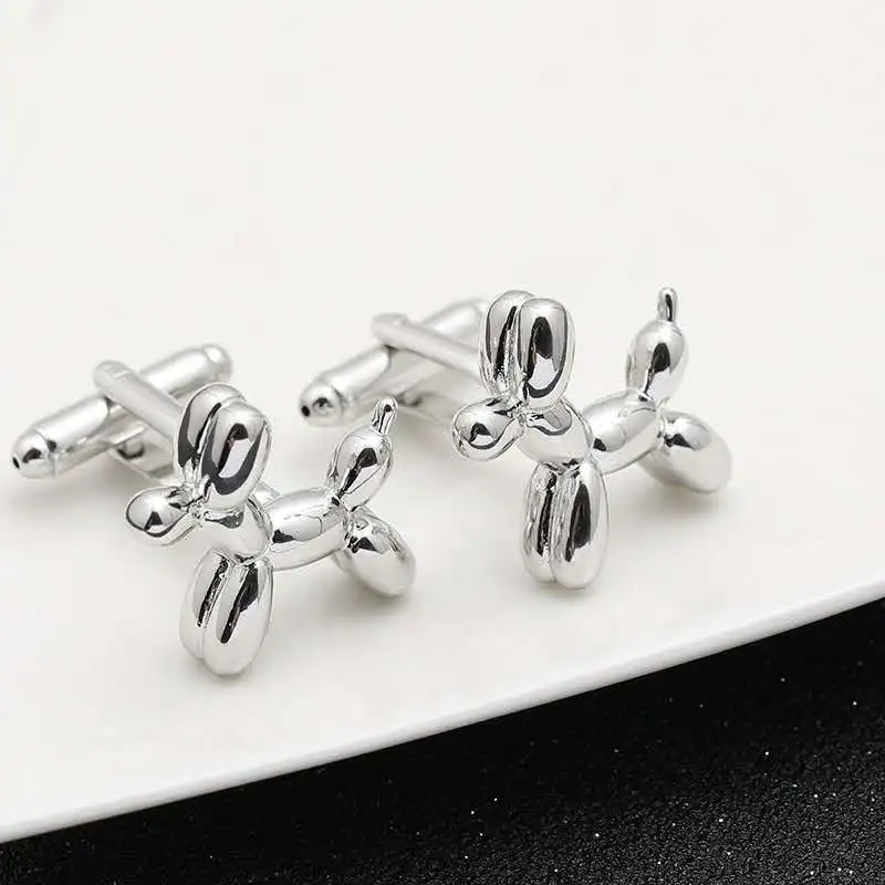 Высококачественные модные высококачественные запонки с изображением собаки из