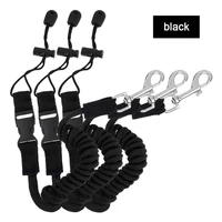 3pcs rowing boat elastic paddle leash kayak canoe safety surfboard surfing coiled lanyard cord tie rope kayak accessories