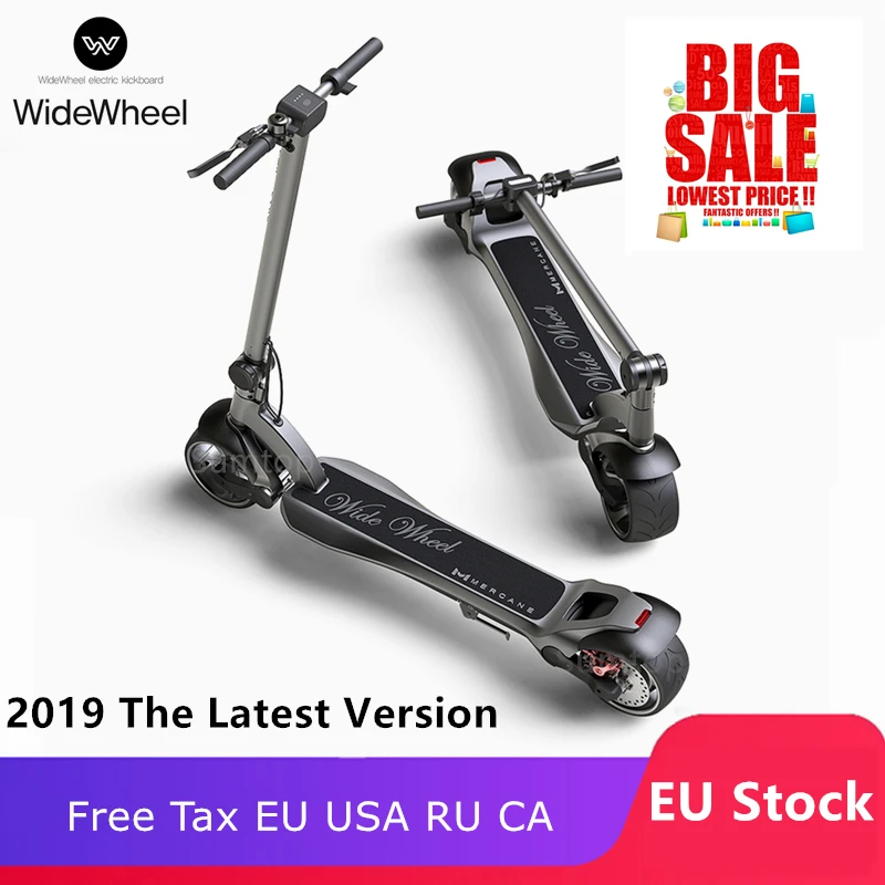 Новейший Mercane WideWheel Kickscooter умный электрический скутер складной широкий колеса 48 в 500 Вт 45 км/ч двойной мотор скейт Ховерборд
