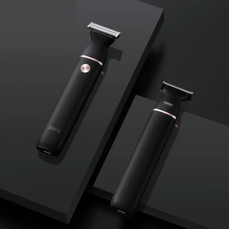

Soocas Electric Razor Small T-Blade Black Three-way Blade Fast Shaving Charge Dry and Wet Double Shaving Shaver For Men