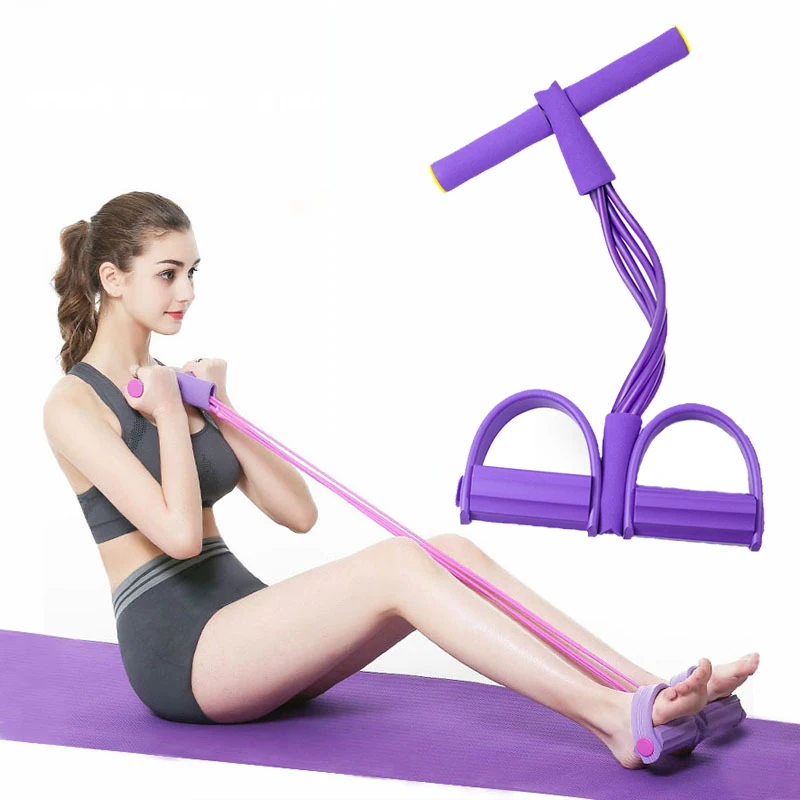 

Elastic Fitness Bands Made Of Latex With Pedals Sitting Pulling Stretching Exercisers Yoga Pilates Training Equipment