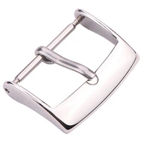 stainless steel watch band buckle silver polished 16mm 18mm watchband strap clasp belt accessories