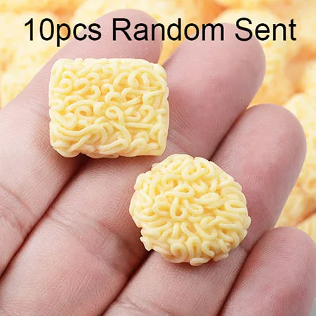 Счастливые обезьяны 10 шт. Ramen Slime амулеты дополнение игрушки принадлежности аксессуары DIY наполнитель для пушистой прозрачной хрустящей слизи глины - Цвет: 10pcs Random Sent