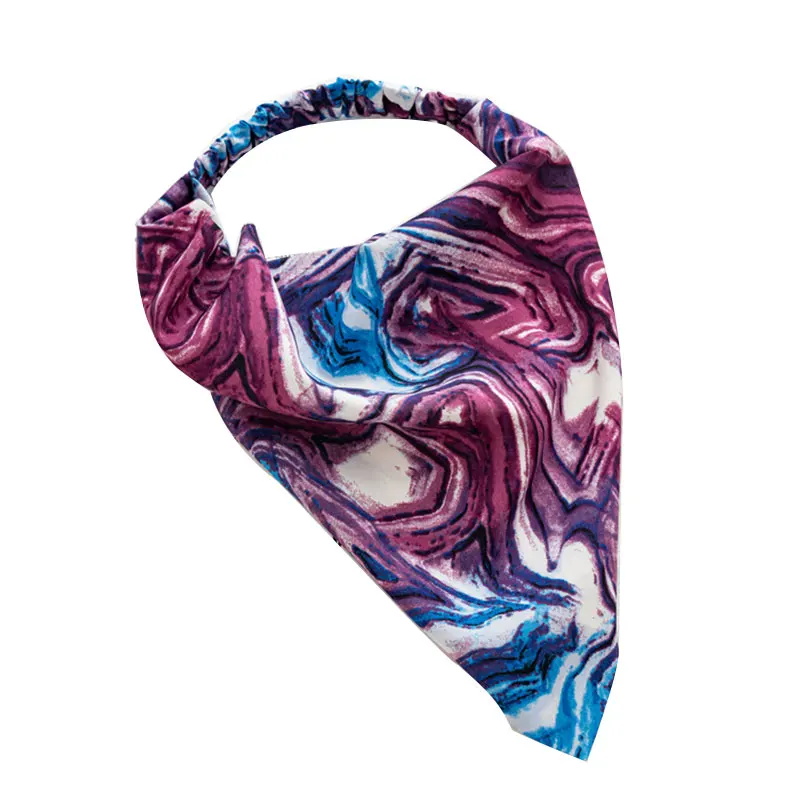 

Triangle Bandanas Hairband Elastic Hair Band Tie-dyed Scrunchies Hair Scarf Headband DIY Fashion New Beautiful Hair Accessories