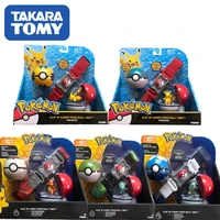 takara tomy pokemon wct pet elf ball belt pocket monster pikachu pokeball variant toy set action figure model kids toy gift