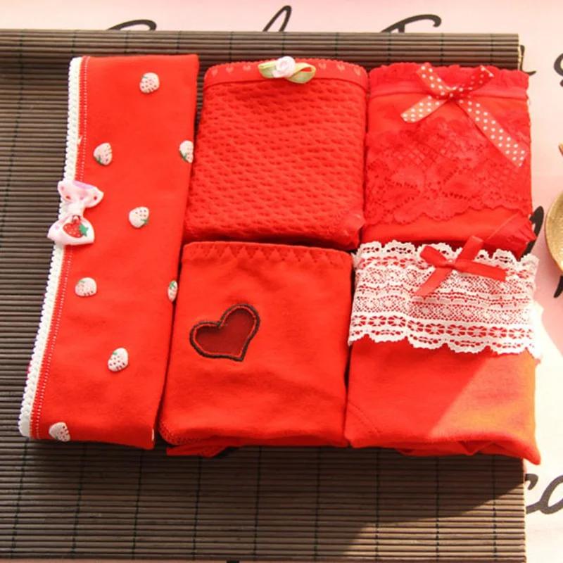 Пикантные женские трусики Lucky Red бесшовное нижнее белье для девочек милые удобные