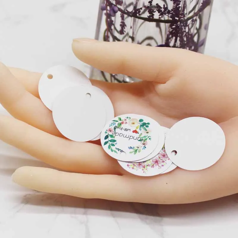 3 см новейший цветочный стиль сделай сам спасибо подарки подвесная бирка с