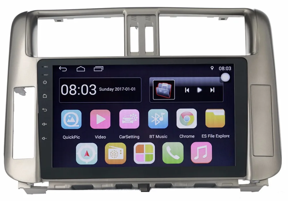 9 &quotчетырехъядерный Android 10 Автомобильный gps Радио навигатор для Toyota Prado 2010