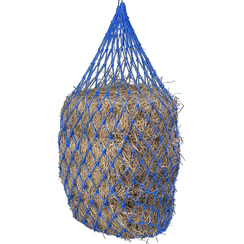 

New Slow Feed Hay Net for Horse Right Size Stuff Nylon Braided Horse Hanging Mesh Bag Equestrian Fodder Bags