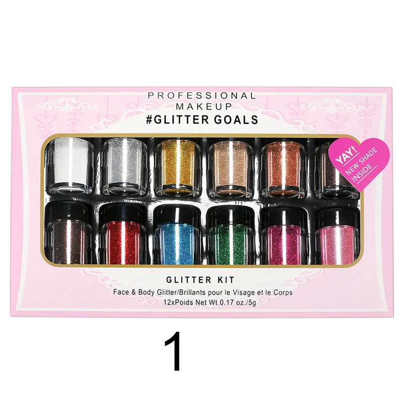 

12 Bottles/Set Nail Art Sequins Glitter Powder Manicure Decor Tips Mixed Polish Nail Stickers Set STTX889