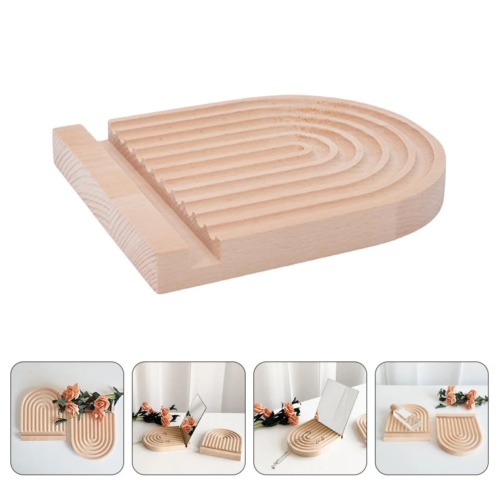 

1pc Decorative Jewelry Tray Jewelry Display Tray Home Practical Mirror Bracket