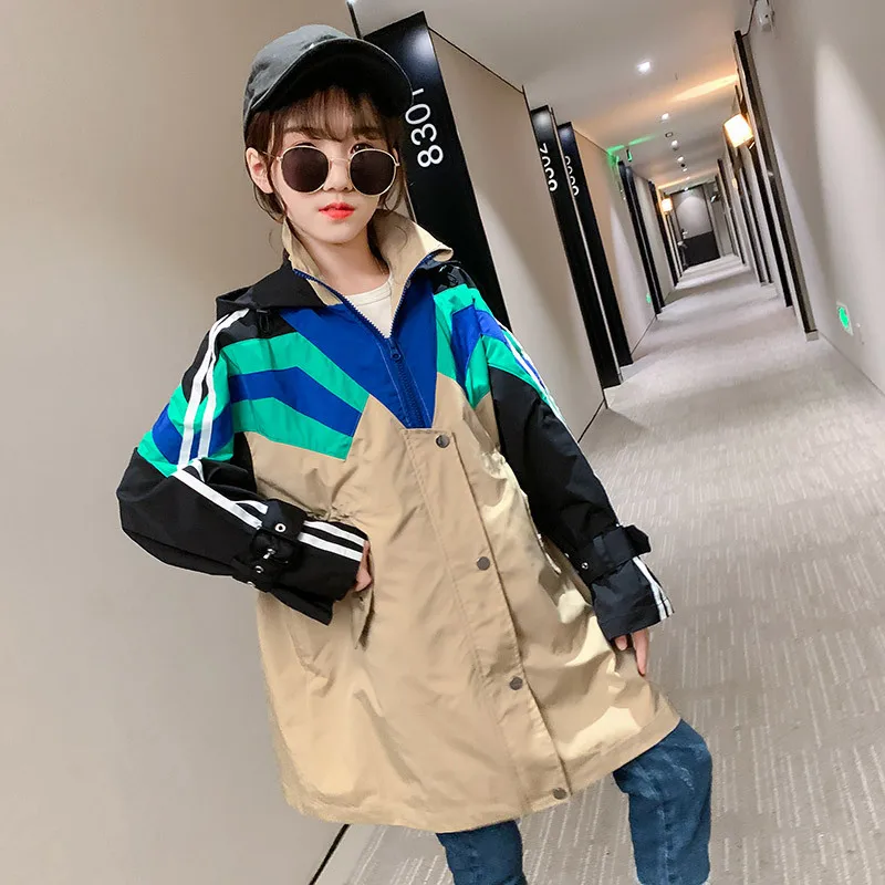 

2021 Windbreaker Children Spring Autumn Coats Girls Boys Jackets Top Sports Outfits Toddler Teenage Children High Quality