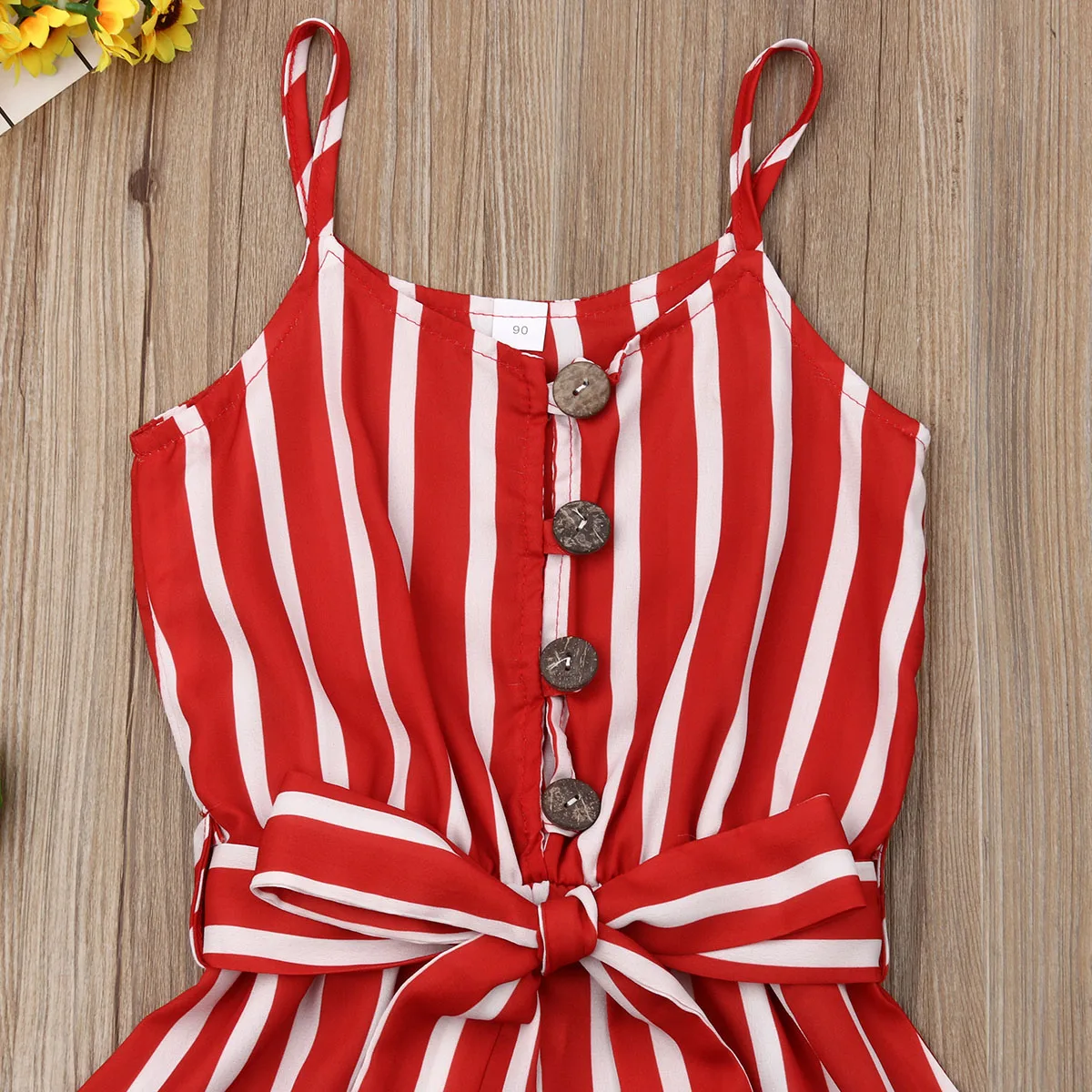 Детский шифоновый комбинезон на пуговицах без рукавов Возраст 3 8