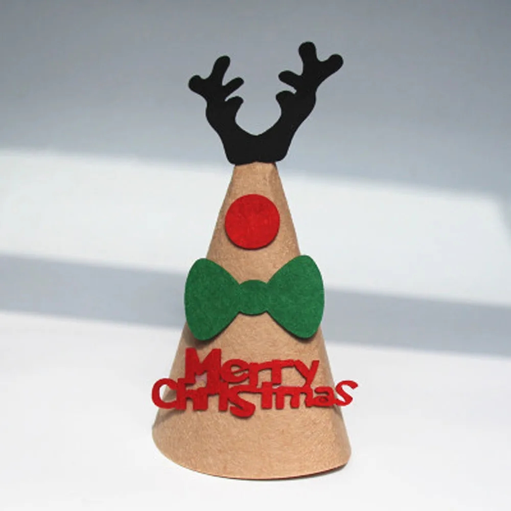 Рождественские игрушки украшение унисекс сделай сам Рождественский Санта шляпа