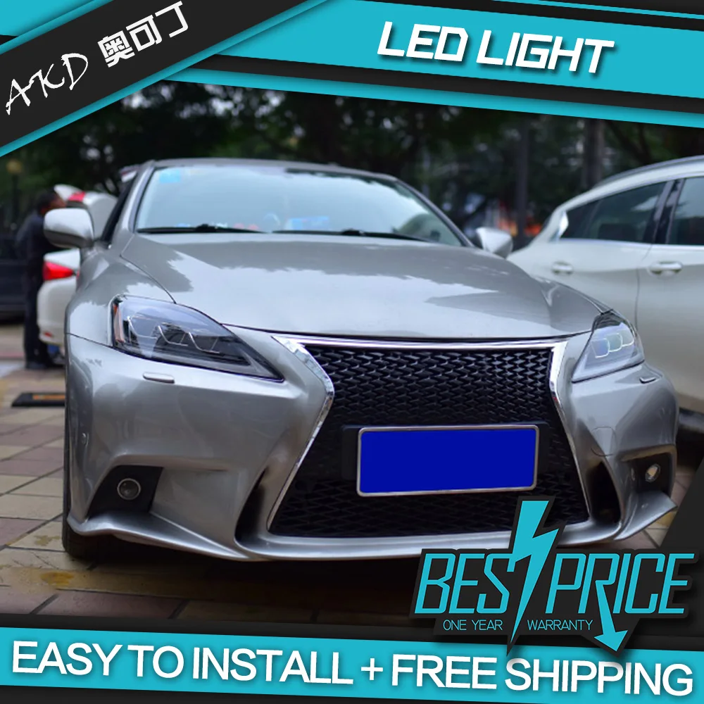 АКД автомобильного тюнинга фар для lexus IS 250 IS300 is350 светодиодные фары DRL