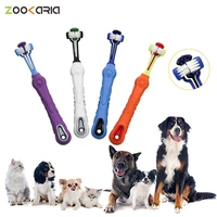 3sided pet dog toothbrush multi angle cleaning tooth bad breath tartar teeth care tool brush for dog cat protection health tools