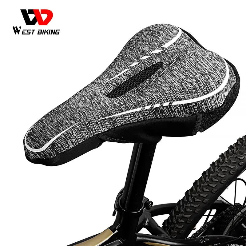 WEST BIKING удобный чехол для велосипедного седла толстый губчатый дышащий коврик