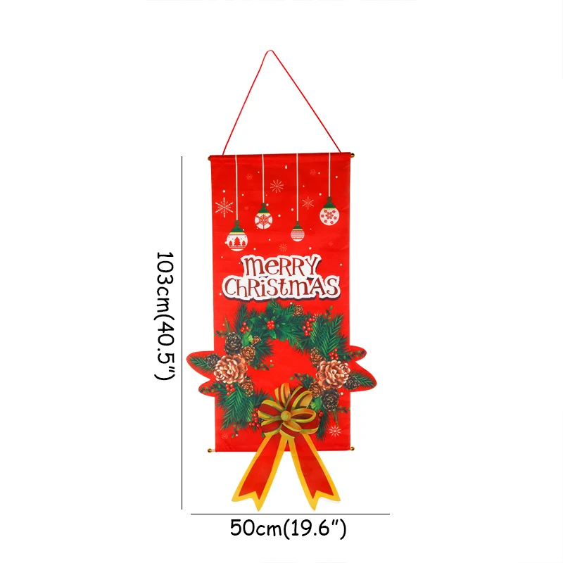 1pcs hanging F Рождественские украшения для дома, украшения, гирлянда, год, Ноэль, очки, Рождество, дверь, Декор, подвесная ткань, рождественские подарки - Цвет: 1pcs hanging F
