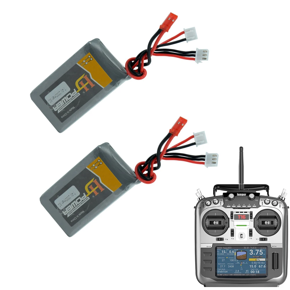 Радиоуправляемая батарея. 7 4 V 2S 2000mAh 15C Lipo батарея для перемычки T16 с открытым