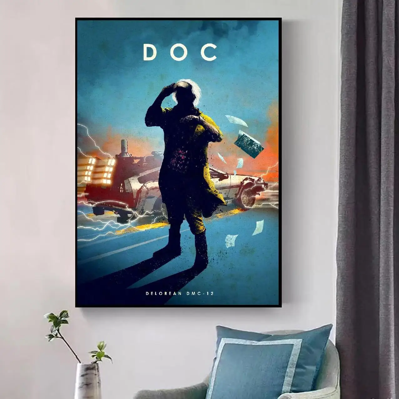 Картина на холсте Doc художественный постер с изображением автомобиля Настенный