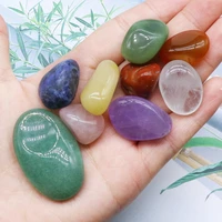 8pcs natural stone chakras bead irregural agates stone loose bead for jewerly diy accessories making 14x20 15x25mm
