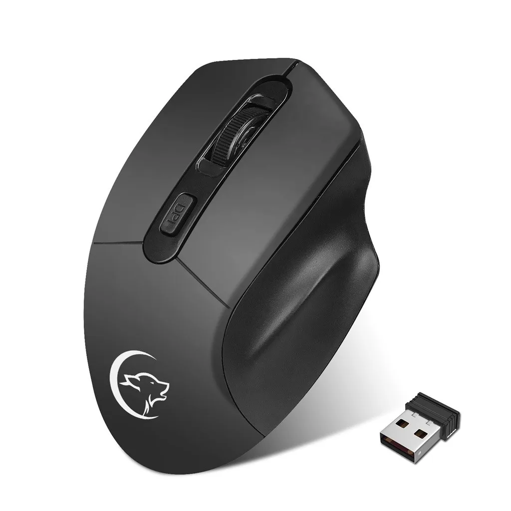 2 4 ГГц беспроводной приемник оптическая USB игровая мышь 2400DPI перезаряжаемая