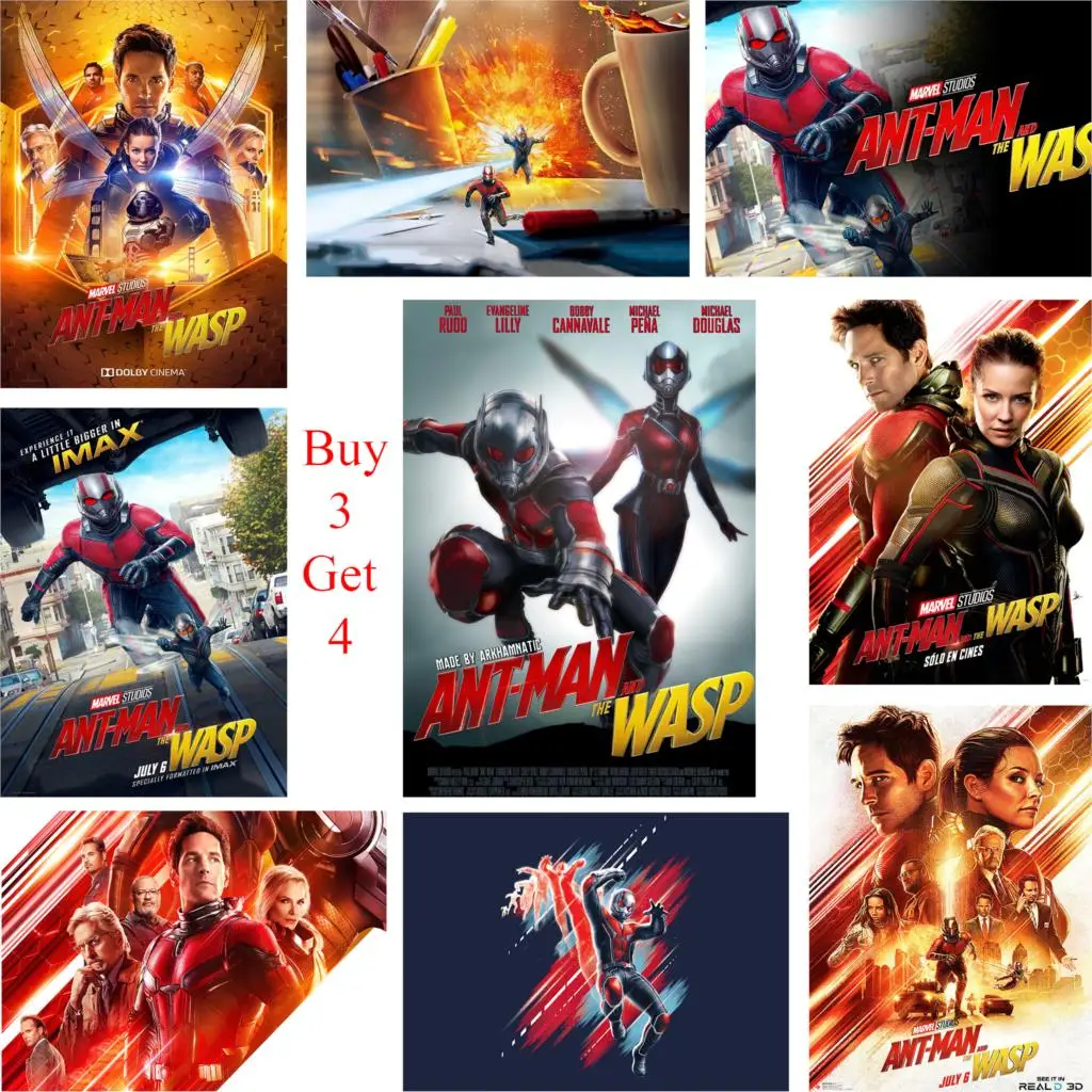 Муравей и ОСА постеры глянцевая бумага печать украшения дома четкое