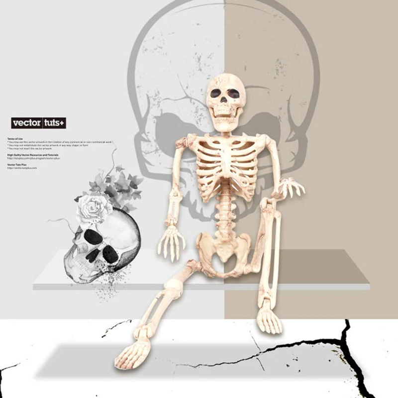 16 дюймовые модели или скелетные игрушки на Хэллоуин украшение крепкий скелет