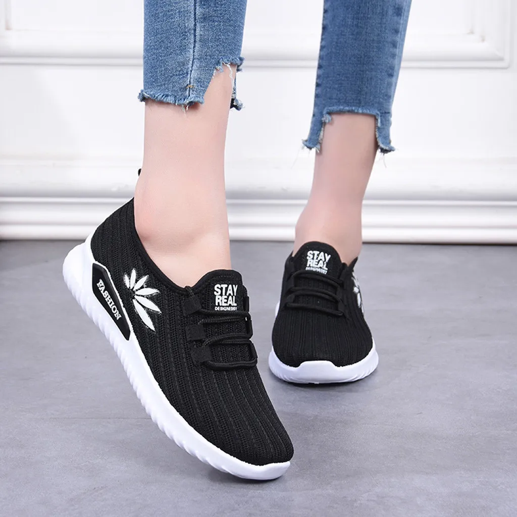 Женские кроссовки SAGACE летающие плетеные сетчатые дышащие Студенческая