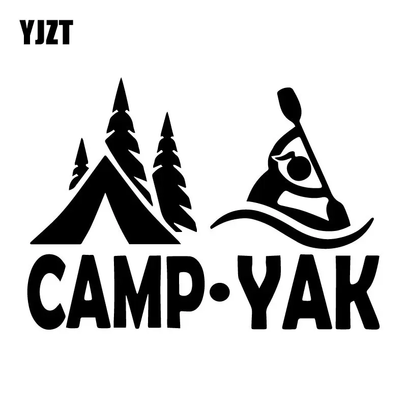 YJZT 17 1 см * 12 2 Camp Yak Girl Camper каяк шаблон автомобиля стикер тело украшения Виниловая