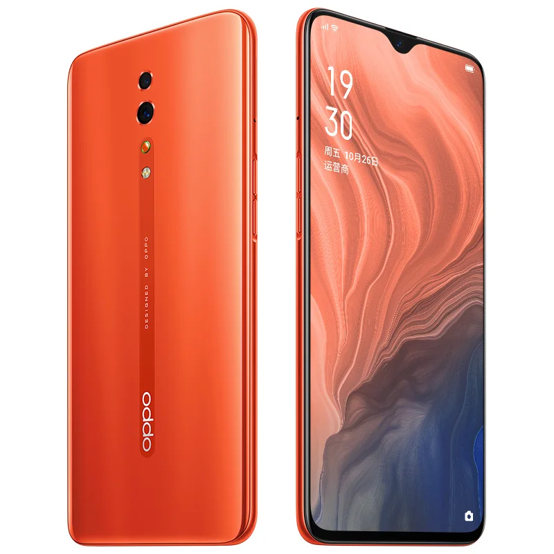Новая модель Oppo Reno Z Смартфон Android 9,0 48.0MP+ 32.0MP экран отпечатков пальцев Helio P90 6," ips 2340X1080 6G ram