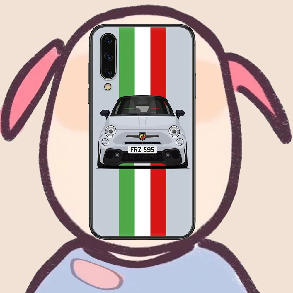 

abarth car logo Phone Case Cover For Samsung Galaxy A10 A11 A20 E A21 A30 A40 A41 A50 A51 A70 A71 A81 S 4G 5G black Hoesjes