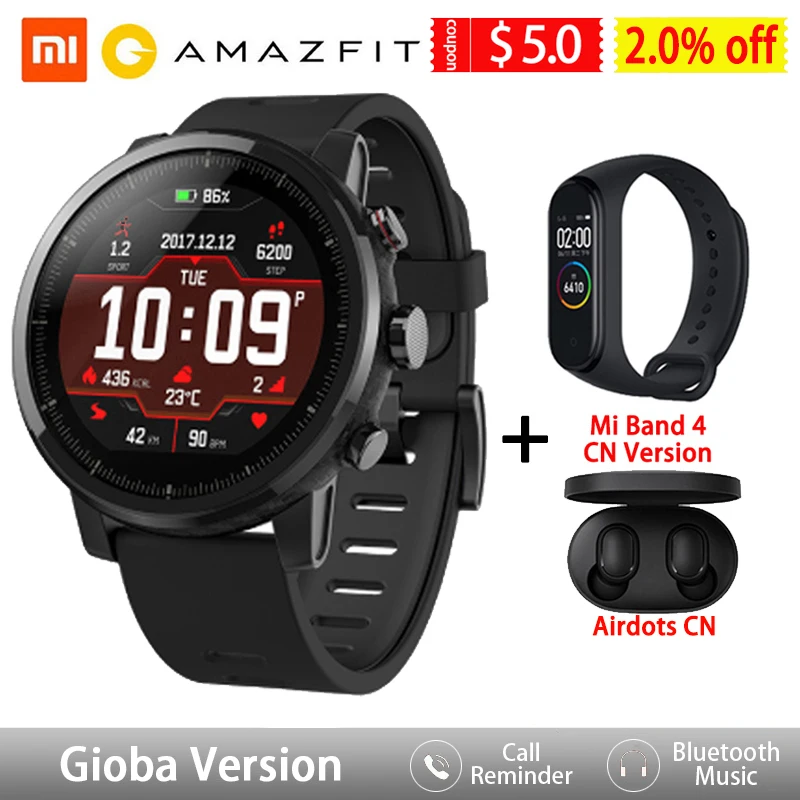 Смарт часы Amazfit Stratos спортивные умные часы|Смарт-часы| |
