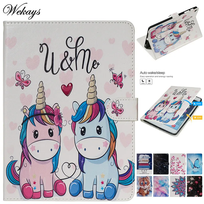 

Wekays для Samsung Tab A 10,1 2019, мультяшный умный кожаный чехол для Samsung Galaxy Tab A 10,1 дюйма 2019, T510, T515, чехол