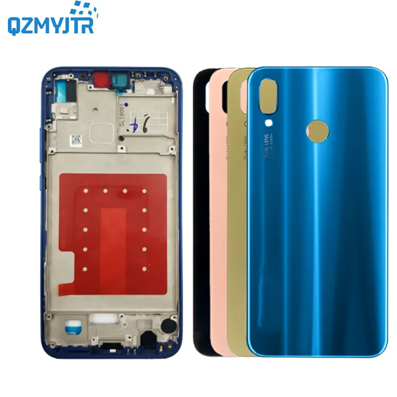 

Сменная панель для Huawei p20 lite/nova 3E, средняя рамка, передний ЖК-корпус, рамка, шасси + задняя крышка батарейного отсека с инструментами