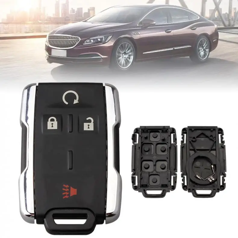 3 + 1 кнопки Интеллектуальный Автомобильный ключ дистанционного управления чехол