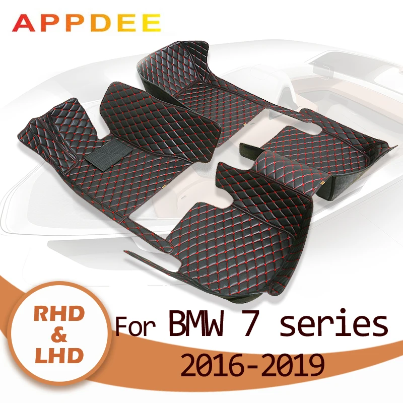 

APPDEE Car floor mats for BMW 7 series 2016 2017 2018 2019 Custom auto foot Pads automobile carpet cover