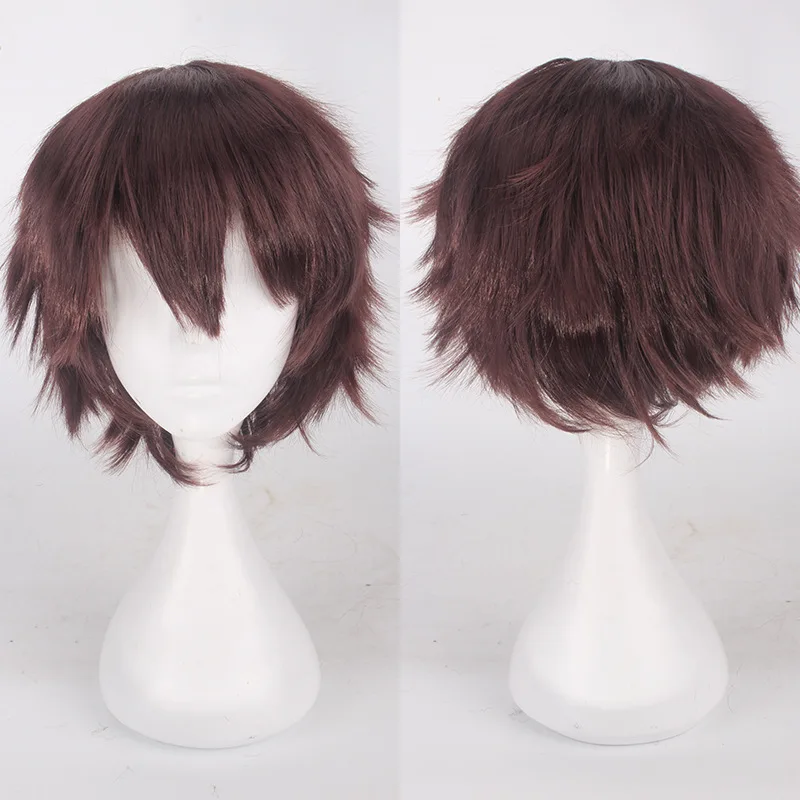 Wigs Black White Purple blonde Red Short Hair Cosplay Wig men women Party Anime Short Straight Hair Wigs for boys girls