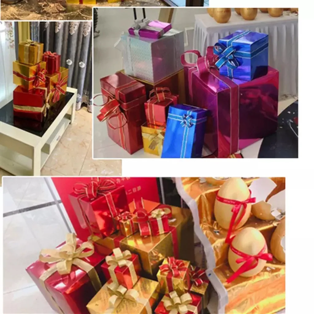 2 см 10 ярдов Рождественская лента для упаковки подарков снежинка мерцание ленты