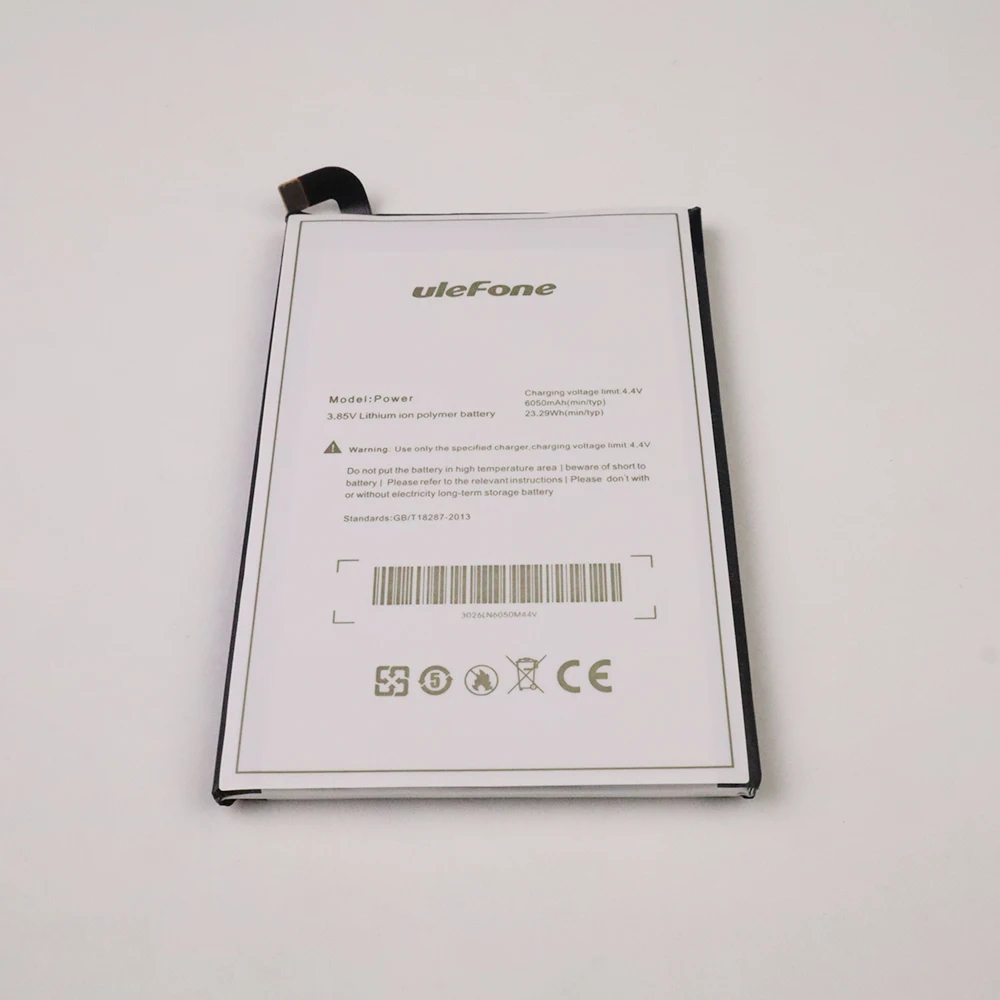 Large Capacity Li-ion Backup Battery For ulefone power Smart Phone High Replacement 6050mAh | Мобильные телефоны и