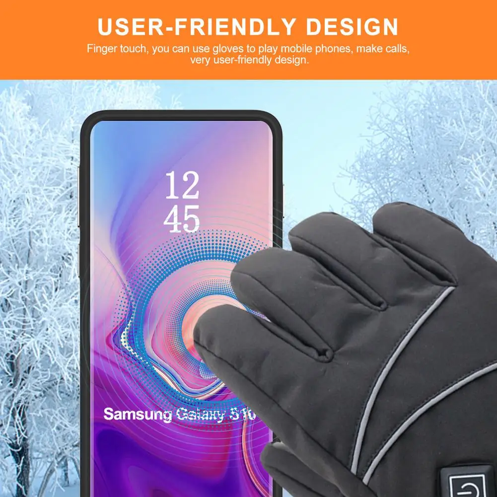 Мотоциклетные Перчатки водонепроницаемые с подогревом на батарейках |