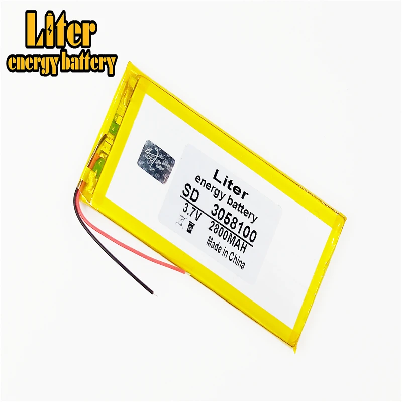 Лучший бренд батареи 3 7 V полимерный литиевый аккумулятор 3058100 MP5 GPS MP4 планшет