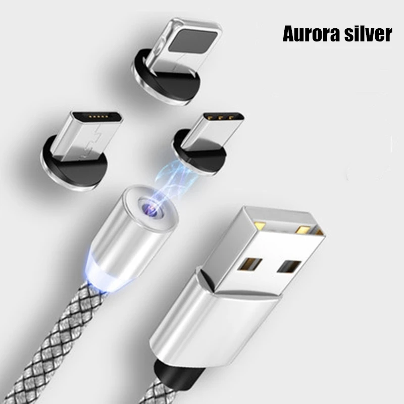 Магнитный USB кабель для зарядки и передачи данных для type-C IOS iPhone Android Micro USB кабель для быстрой зарядки и синхронизации данных для смартфонов