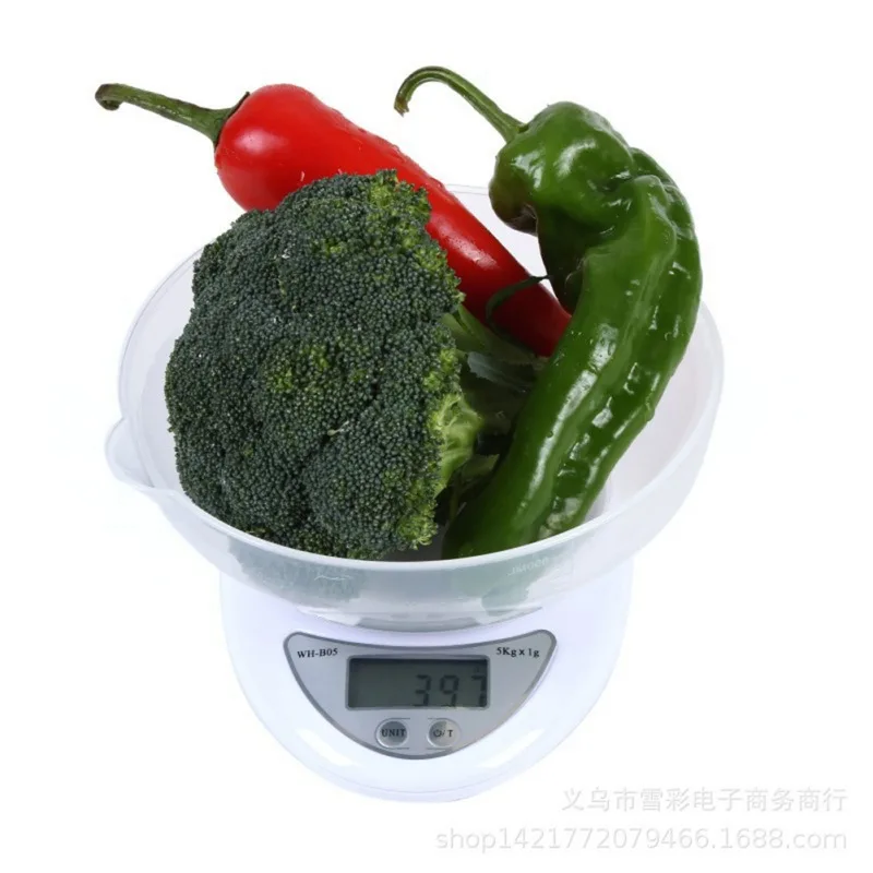 

5kg/1g 1kg/0.1g Portable Digital Scale Measuring Weight Kitchen LED Electronic Scales LED Electronic Scales Postal Food Balance