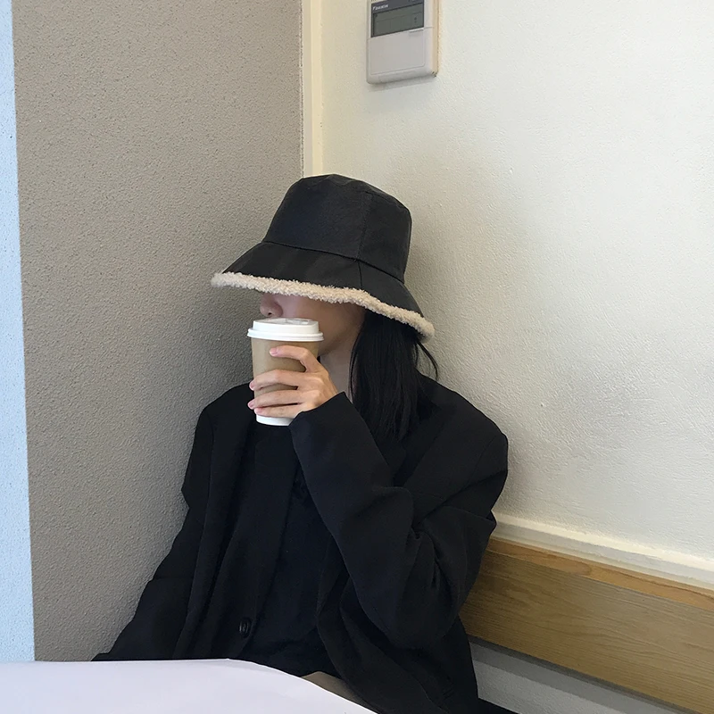 Панама Женская водонепроницаемая из искусственной кожи теплая зимняя шапка ПУ и