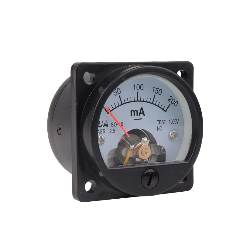 Мазь Хуа так 45 DC mA амперметр со стрелкой Аналоговый Круглый морской Пластик