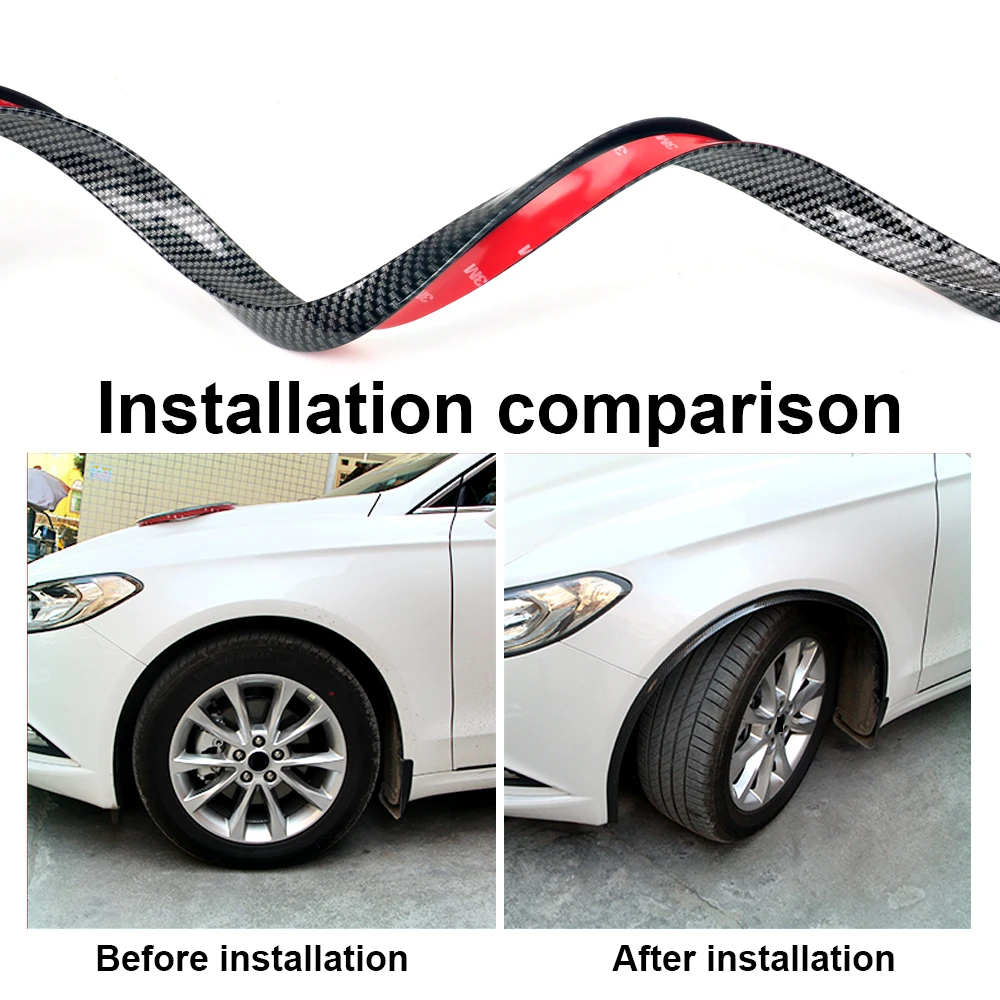 1 5 м защитная полоса против столкновений из углеродного волокна царапин Наклейка