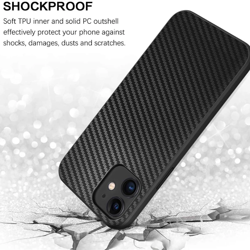 

Multifunctional Special Material Carbon Fiber Phone Case Abrasion-resistant Compatible with phone 11 Series