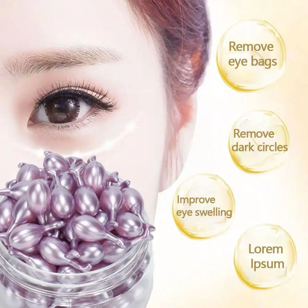50/60/100Pcs Hexapeptide Capsule Serum Eyes Essence Wrinkles Remove Moisturizing Gel Collagen Eye Hydra Care Anti Eye F5D7 images - 6